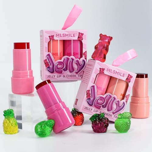 Milk Cooling Water Jelly Tint Multi-Use Jelly Tint blush Stick Milk Jelly Blush Long Lasting Jelly Texture Moisturising Sheer Lip & Cheek Stain Buildable Watercolor Finish (A, One Size) - Image 6