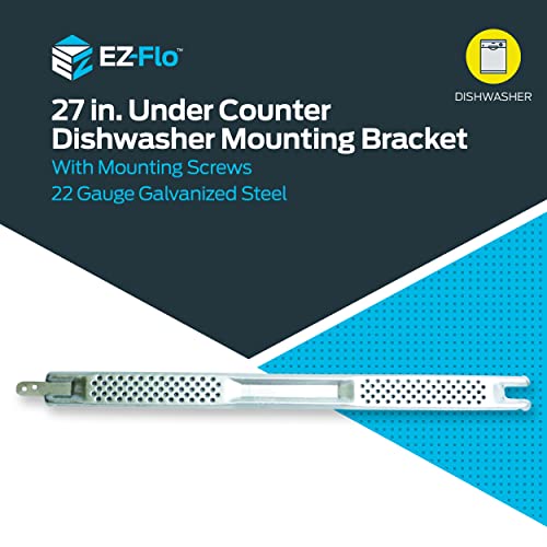 EZFLO 27 Inch Under Counter Dishwasher Mounting Bracket with Mounting