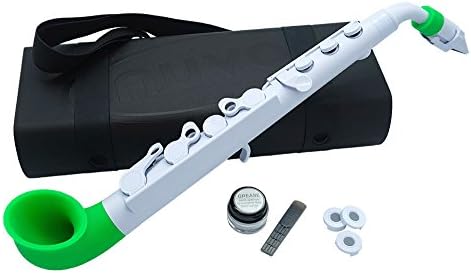 Nuvo jSax Student Saxophone White With Green Trim N510JWGN