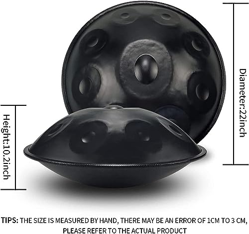 Handpan Drum 22 pulgadas 10 notas D menor color negro miniatura 7