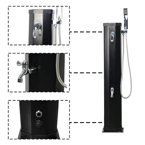 Timoau 722166871439355422684 7.2 Ft Outdoor Solar Heated Shower thumb #4