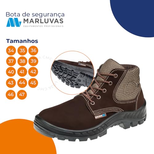 Bota Epi Marluvas 50b26 Cb Composite Masculina Eletricista (50B26CBCOMPOSITE, BR, Adulto, Numérico,