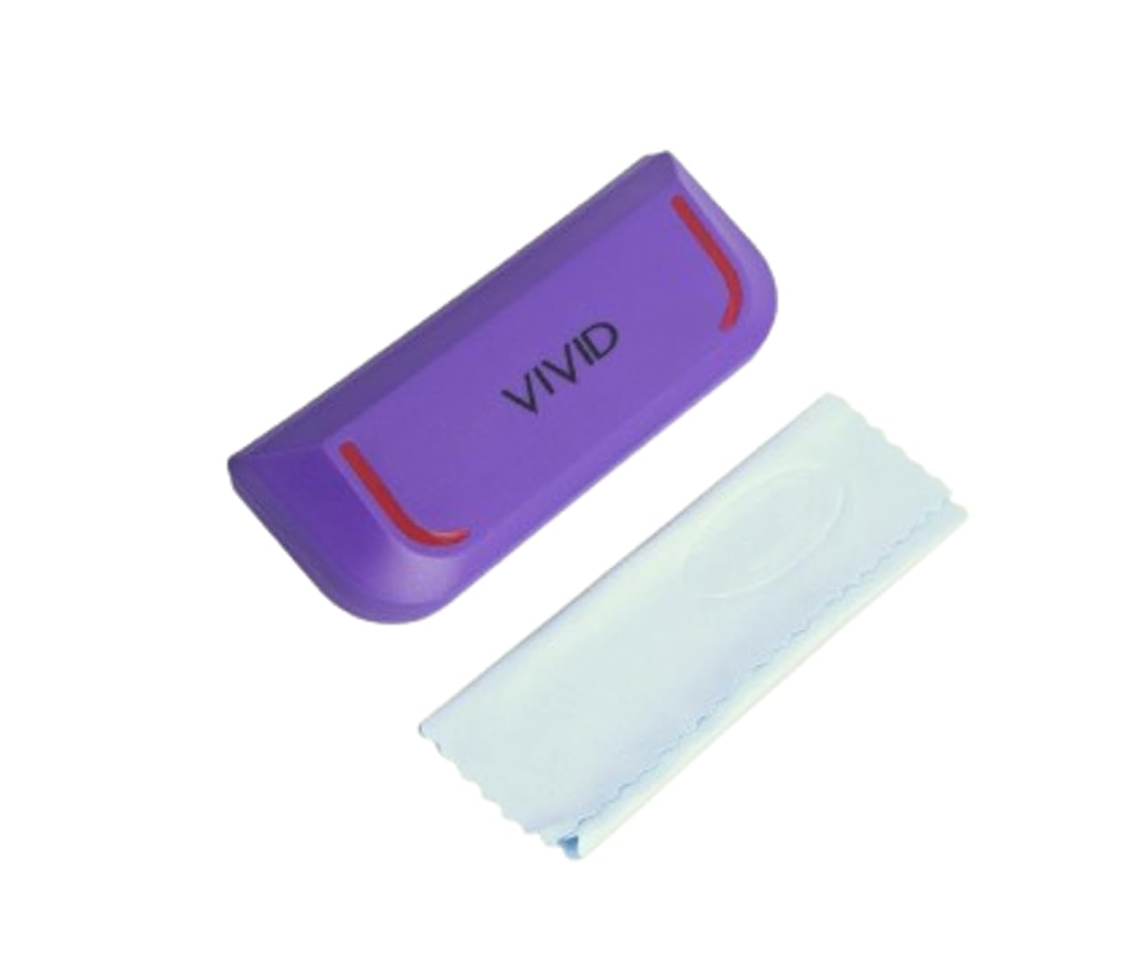 Vision Unisex Adult Lightweight Eyewear Specs Case Cover | Free With Cleaning Cloth | Protect Eye Glasses | Plastic | Spectacles | Cases | AP - 305_PURPLE - RED with Cloth-image-20