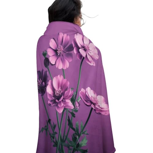 Couverture ronde 150 cm violette en plaid canapé et voyage - 2