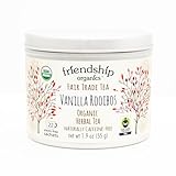 Friendship Organics Vanilla Rooibos Tea Bags, Organic and Fair Trade Herbal 22...
