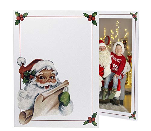 Tyndell 5x7 Vintage Santa Photo Folder (25 Pack)
