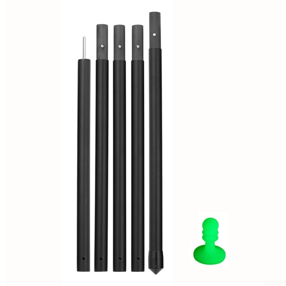 Varillas de lona de fibra de carbono ajustables, lonas de repuesto ligeras y fuertes para acampar y actividades al aire libre (2,9 m)