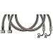 Savard WMSL5 2-PK C003415 Braided  Washing Machine Connectors with Elbow 5-Feet, 2-Pack