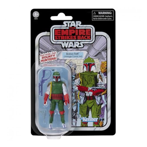 Star Wars The Vintage Collection Boba Fett (Vintage Comic Art Edition), 3.75-Inch Boba Fett Figure Inspired by Star Wars Publications