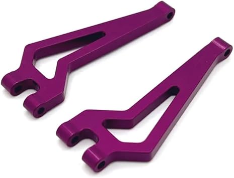 2PCs for Hyper Go MJX 28208 RC Car, Metal Upgrade Aluminum Alloy Rear Upper Suspension Arm Accessories, Replacement Parts for Hyper Go MJX 28208 1/20 Scale and C8811 RC Car Purple