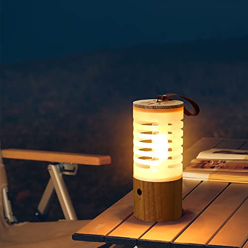 Generic Portable Led Camping Lantern with Warm 2700K Light, Battery Operated, Stepless Dimming, 80LM, Rechargeable Flashlight for Short Camping, Hiking, Home and More (USB-C Cable Included)