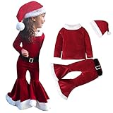 ❤【Design】：Baby-Kleinkind-Weihnachts-Rollenspiel-Weihnachtsmann-Kostüm für Weihnachtsfeste und Partys.