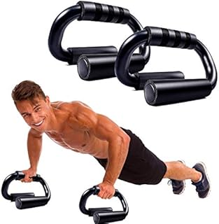 WELLXUNK Push Up Bar,2 Pack Press Up Handles,S-Shaped Press Up Handles Made of Stainless Steel with Non-Slip Foam Grips,Handle for Chest Press, Home Gym Fitness Exercise, Strength Training
