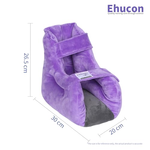 Image of Velour Heel Protectors Bed Sore Pillow Cushion for Pressure Sores,Velvet Foot Pillows Support Boot for Bedridden Patients Supplies, Ankle Pillow Heel Protector for Heel Pain（Pack of 1 pcs）