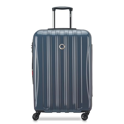 DELSEY PARIS Helium Aero Hardside Expandable Luggage with Spinner Wheels, Orion Blue, Checked-Medium...