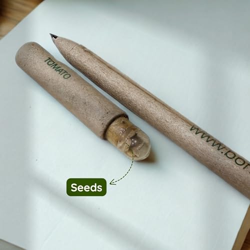 Image of Bombay Greens - 40 Plantable Seed Pens - Bio degradable Eco-Friendly Stationery for Corporate Gifting | Sustainable Gifts with Seeds - Pack of 40
