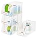 IRIS Medium Stacking Bin, 8 Pack, Clear