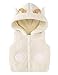 Happy Cherry -Boys Bodywarmers per Ragazze con Cappuccio Senza Maniche per Bambini Gilet Invernale Gilet per Bambini Giacche Gilet di Peluche Home Outdoor 73-110 Cm