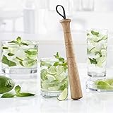 En madera de acacia Trudeau 5060168 pilón a Mojito, Madera, 6,4 x 6,4 x 25 cm