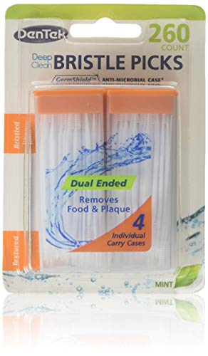 DenTek Deep Clean Bristle Picks Dual Ended, Mint 260 ea (Pack of 6)