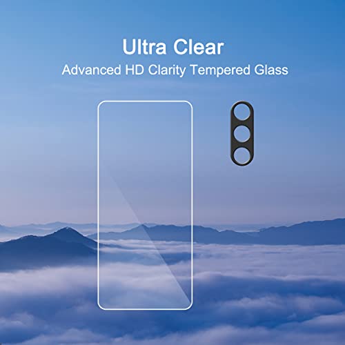 Ailun Screen Protector for Galaxy S23 FE [6.4 Inch] 3Pack + 3Pack Camera Lens Tempered Glass Fingerprint Unlock Compatible 0.25mm Ultra Clear Anti-Scratch Case Friendly [Not For Galaxy S23]