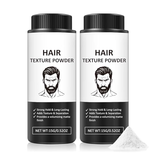 ZHISHUDL 2PCS Hair Styling Powder for Men & Women Nature Lightweight Volumizing Hair Texture Powder for All Hair Types with Matte Finish Non-Greasy Texturizing Powder,15G