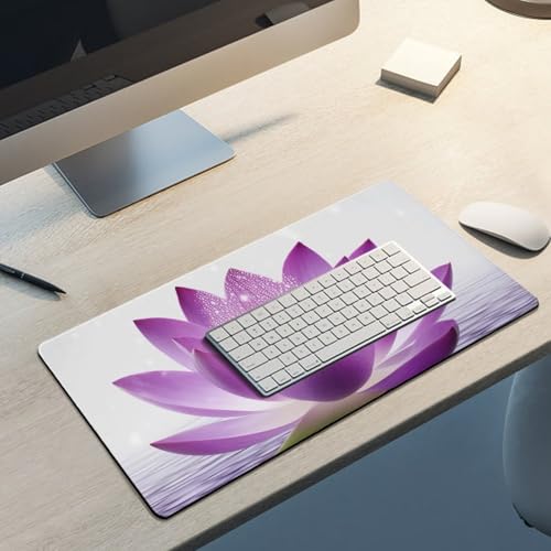 Mouse Pad grande blanco de goma antideslizante 60x30 cm miniatura 5