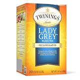 Twinings Tea Lady Grey Tea, Decaf Black Tea Bags with Lemon, Orange, Citrus, Bergamot Flavor, Softer