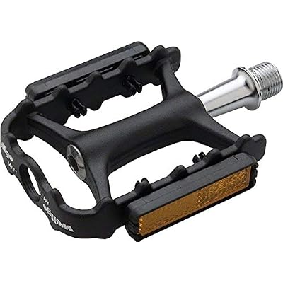 Wellgo M111 Pedals 9/16 Black Platform Road Bike Pedals