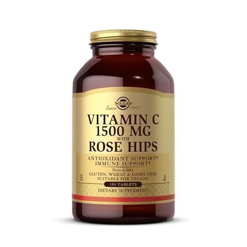 Solgar Vitamina C con escaramujo 1500 mg (1,5 gramos) Comprimidos - Envase de 180