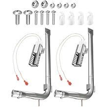 PB040001 PB050012 2 Set Gas Range Oven Igniter Fit for Viking Range EVGIC305 EVGIC365 EVGIC485, Stainless Steel Oven Burner Tube Kit Replace 065650-000 SGR4001 792263 PB050009 811319