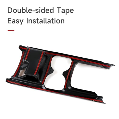 Image of for Honda CR-V 2017 2018 2019 Accessories Cup Water Frame Decals CRV ABS Carbon Fiber Stickers, B