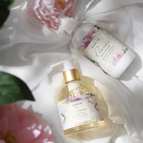 Image of ROMIIE ZOI Liquid Hand Soap with Gift Box - Peonies - 260ml / 8.7 fl.oz