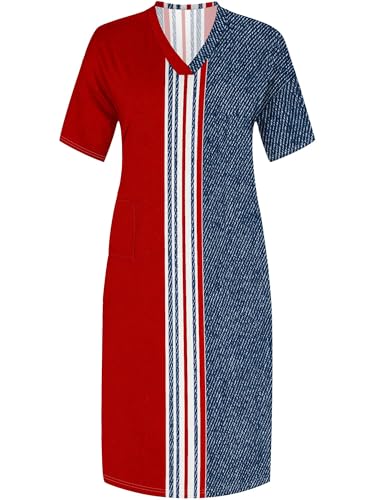 Image of SUZONANA Plus Size Dresses for Curvy Women African Print American Dress Summer Outfits Casual Loose with Pocket