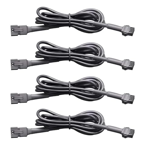 Rock Light Extension Wire 4 PCS, LED Extension Cable 47 Inch 4 Pin, Neon Accent Kits RGB LED Light Extension Cable for Trucks Motorcycle Car ATV Strip Rock Lights Cover