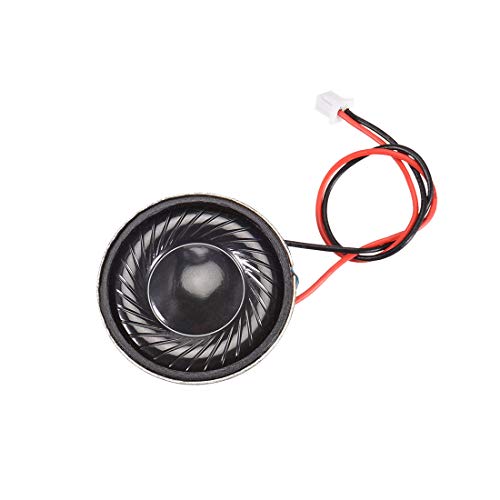 sourcing map 2W 8 Ohm Micro Internal Speaker Magnet Loudspeaker 28mm Dia with Pin Wire