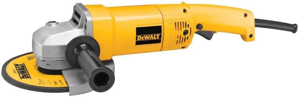 DEWALT Angle Grinder, 7-Inch, 13-Amp, 8,000 RPM, With Dust Ejection System, Corded (DW840)