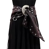 Elegante cinturón ancho de piel sintética con borlas para mujer, cintura para trajes casuales de oficina