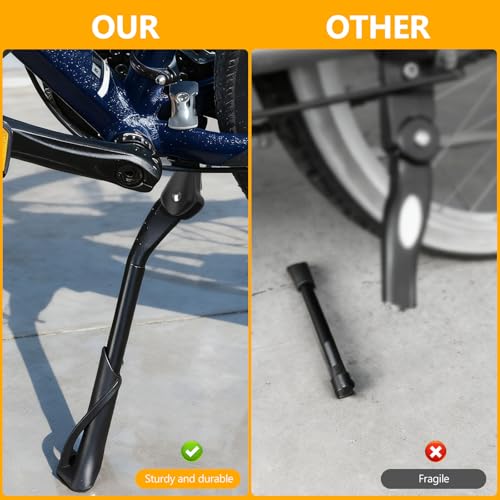 WangLaoWu Fahrradständer 24-29 Zoll, Fahrradständer Mittelständer, Höhenverstellbarer Universal Seitenständer Unterstützung Fahrrad Ständer für Montainbike Ebike Rennrad