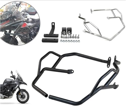 Protection moteur Benelli TRK502 contre chutes cadre argent