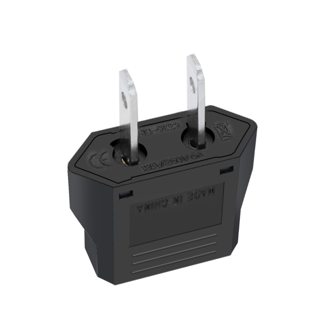 JORINDO Travel Plug Adapters (5-Pack) - EU To US, Converts European Sockets To American Plug, White - View #6