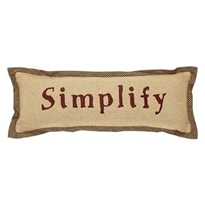 Vhc brands raven harvest simplify pillow 5×15 decorative fall throw pillow primitive decor for fall and thanksgiving  urban country home decor