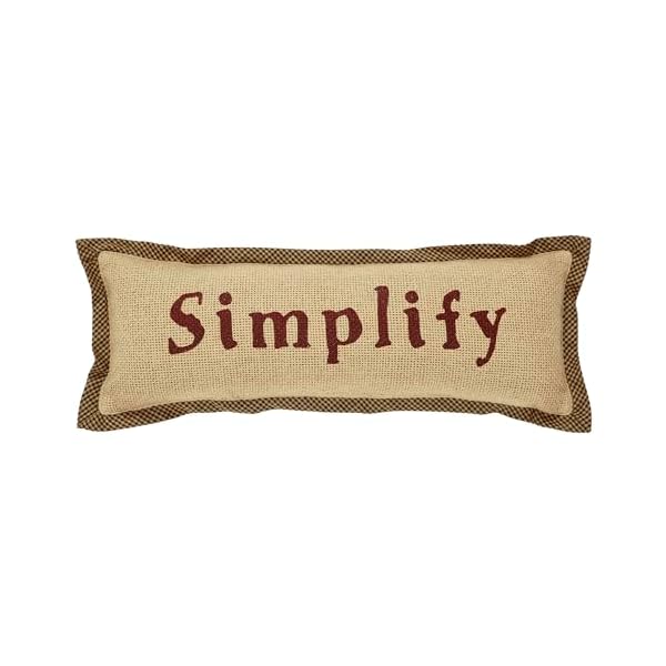 Vhc brands raven harvest simplify pillow 5×15 decorative fall throw pillow primitive decor for fall and thanksgiving  urban country home decor