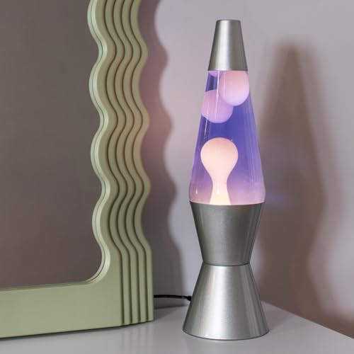 Retro LED Lava Lamp Purple Liquid & White Wax Motion Lamp Relaxing Soothing Bedside Mood Light - Image 4