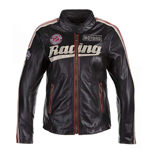 Veste en cuir CALIFORNIA femme vintage noir M pour vos sorties urbaines