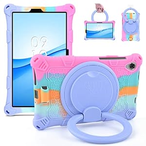 KATUMO Silicone Rotating Case For Lenovo Tab M8 4th Gen 8 inch (TB300FU)/ Tab M8 3rd Gen (TB-8506F)/ M8HD (TB-8505F/X)/ M8FHD (TB-8705F/N) Soft Rubber Portable Cover Case Kids