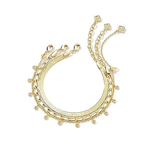 Kendra Scott Kassie Set of 3 Chain Bracelets, Fashion Jewelry for Women