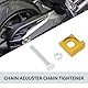 ECSiNG 2 Stück 15 Mm Lochdurchmesser Motorrad-Kettenspanner CNC-Spanner für Dirt-Motorrad-Motorräder 50 Cc 70 Cc 90 Cc 110 Cc 125 Cc Gold