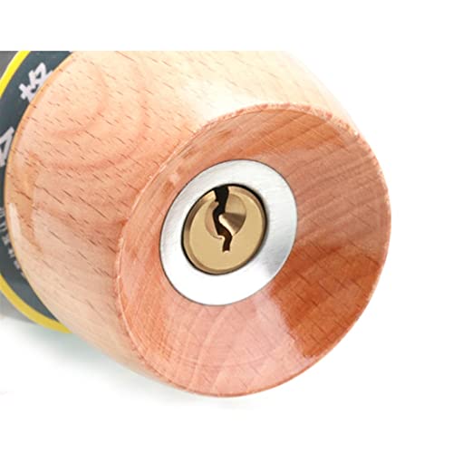 Serrure de porte bouton bois avec clé, finis les manques d'intimité en chambre