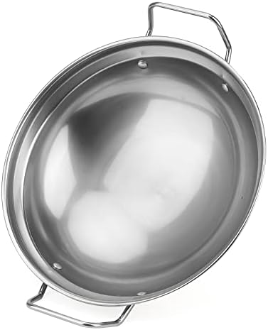 MUKCHAP 4 Pack 22cm Balti Serving Dishes, Silver Indian Curry Serving Karahi Dishes, Stainless Steel Balti Bowl with Handle